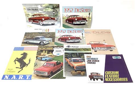 Lot Vintage Car Brochures Nart Ferrari Us