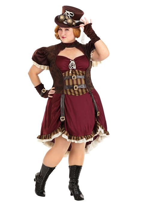 Women S Plus Size Steampunk Lady Costume Decade Costumes