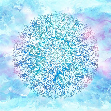 Blue Mandala Wallpapers Top Free Blue Mandala Backgrounds