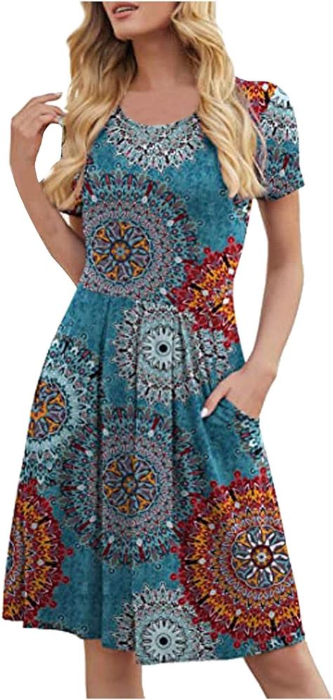 Masbird Dresses For Womens Summerwomens Casual Print