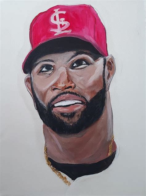 Albert Pujols Painting By Jeffry Montalvo Fine Art America