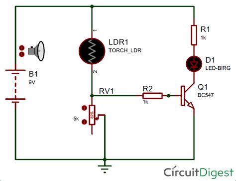 Explain About Circuit Diagram Of Ldr And Uses Circuit Diagram
