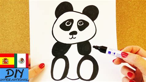 Tutorial Cómo Dibujar Un Oso Panda Youtube