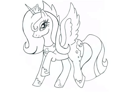 Princess luna as night mare moon, mlp's own version of malificent. Princess Luna Coloring Pages - Best Coloring Pages For Kids