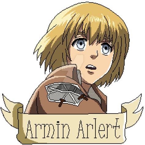Armin Arlert From Attack On Titan As An 8 Bit Game Character Armin