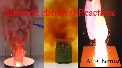 amazing chemical reactions in chemistry dangerous chemical reactions chemical reactions youtube