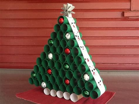 Christmas Toilet Roll Tree Kerajinan Natal Ide Dekorasi Natal Diy