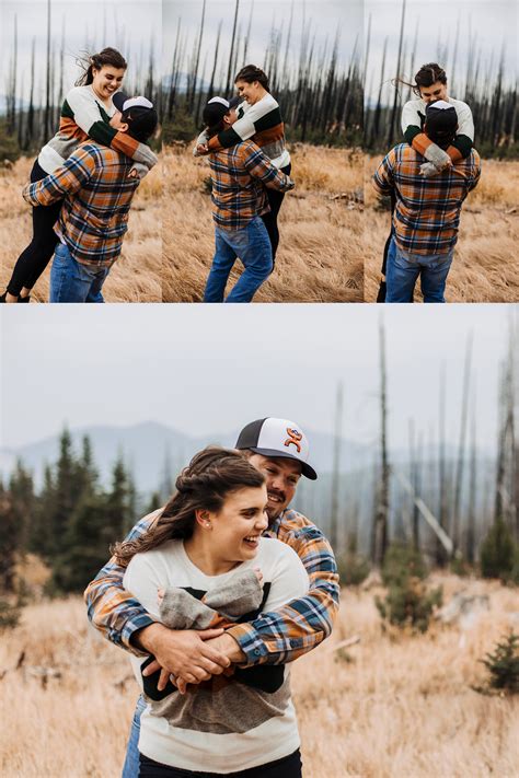 Pumpkin Inspired Engagement Photos || Helena Lewis and Clark Forest