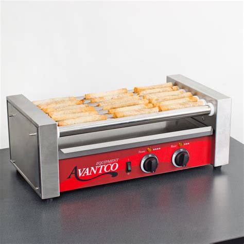 Avantco Rg1818 18 Hot Dog Roller Grill With 7 Rollers 120v 590w