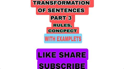 Transformation Of Sentences Use And Removal Of Adverb Too Rules Concept