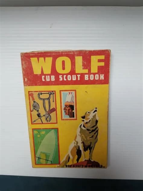 Vintage 1967 Cr 1970 Print Wolf Cub Scout Book Handbook Boy Scouts Of