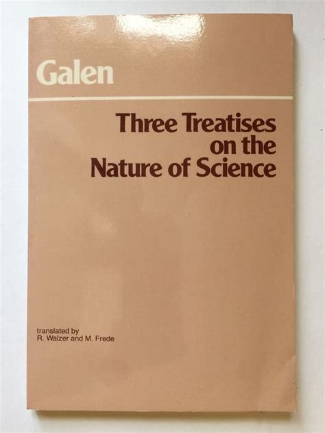 Three Treatises On The Nature Of Science By Galen Science Cards