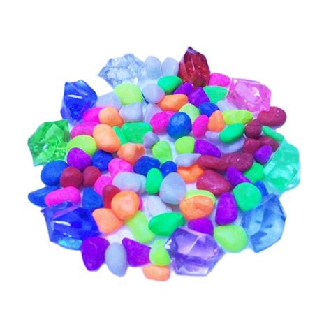Colorful Fish Tank Beads Aquarium Stones Decoration 100gbag In