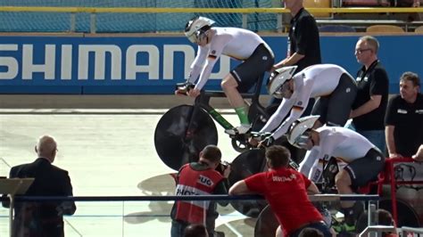 Mens Team Sprint Qualifying Uci 2018 Track Cycling World