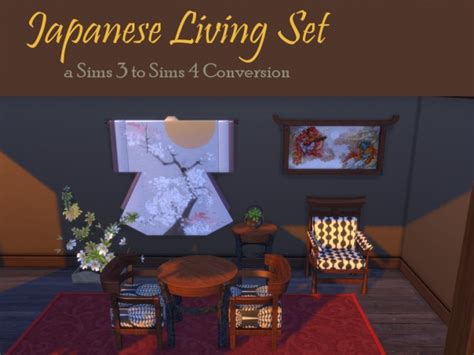 Japanese Living Set At Leander Belgraves Sims 4 Updates
