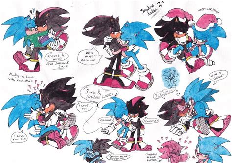 Sonadow Doodles Again By Dawnhedgehog Sonic And Shadow Sonic