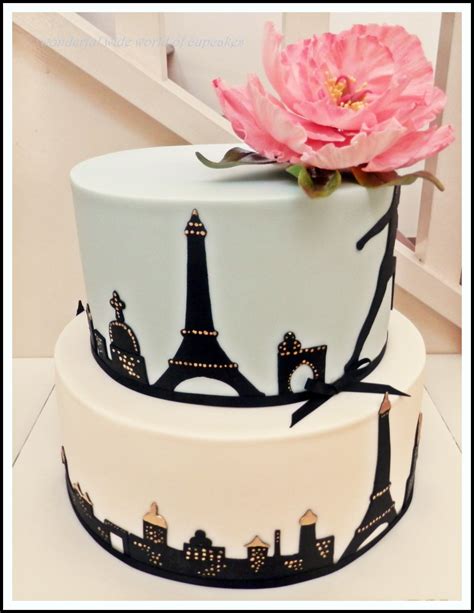 A Paris Themed Cake Made For A Beautiful Friends Birthday