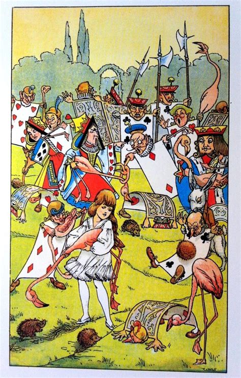 1907 Alice In Wonderland Plays Croquet Print Ideal For Framing