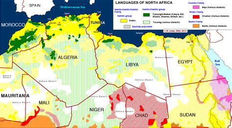 North Africa Languages Maps On The Web