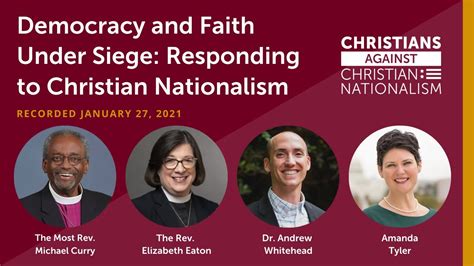 Democracy And Faith Under Siege Responding To Christian Nationalism