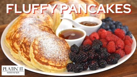 My Fluffy Sour Cream Pancakes Recipe Breakfast Favourites Youtube
