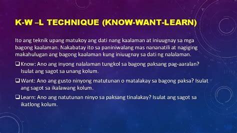 Mga Mungkahing Istratehiya Sa Pagtuturo Ng Filipino Sa