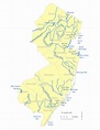 New Jersey Rivers And Lakes Map