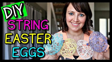 How To Make A String Easter Egg Diy Easter Youtube
