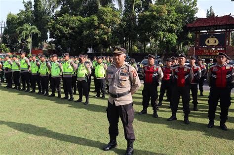 Libatkan 1033 Personel Gabungan Tni Polri Polres Gianyar Siap Amanakan