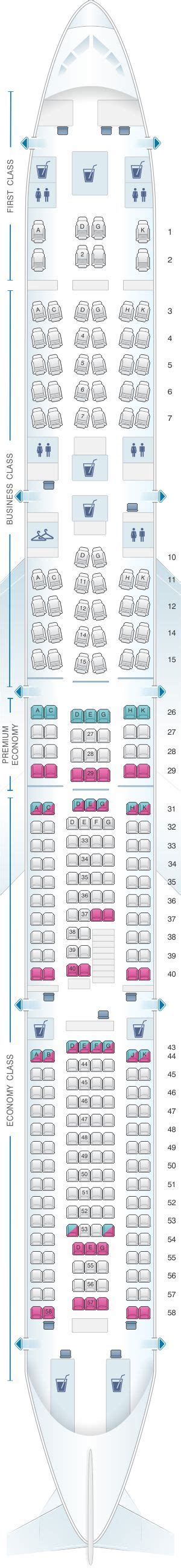 Seat Map Lufthansa Airbus A340 600 281pax Hainan Airlines Airbus