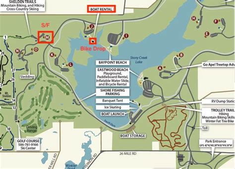 28 Stony Creek Metropark Map Map Online Source