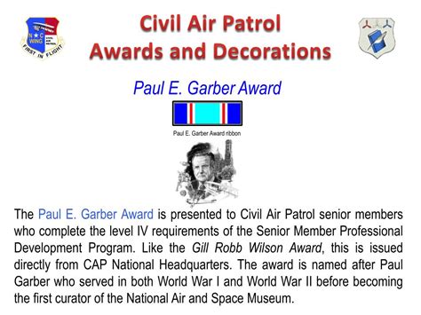 Ppt Civil Air Patrol Awards And Decorations Powerpoint Presentation