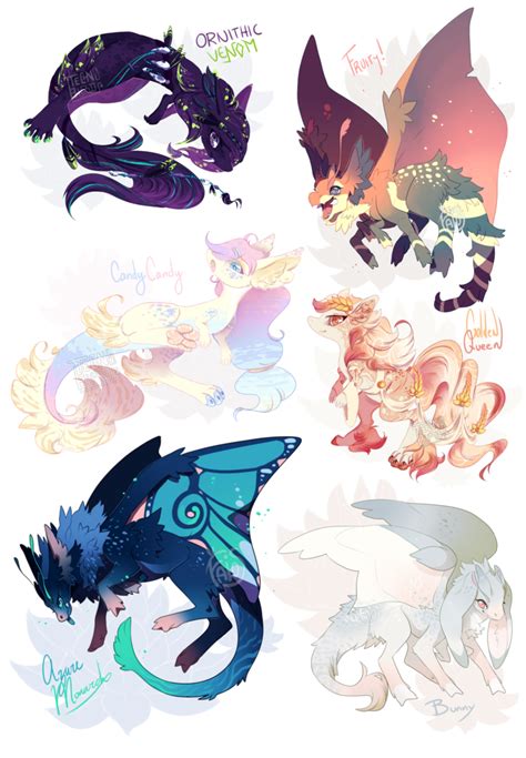 Collab Mofu Mowa Auction Closed Cute Animal Drawings Mythical