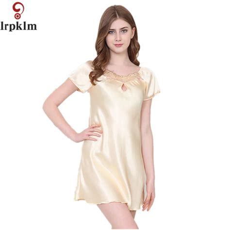 New Womens Sexy Lingerie Satin Silk Night Dress Plus Size S 4xl