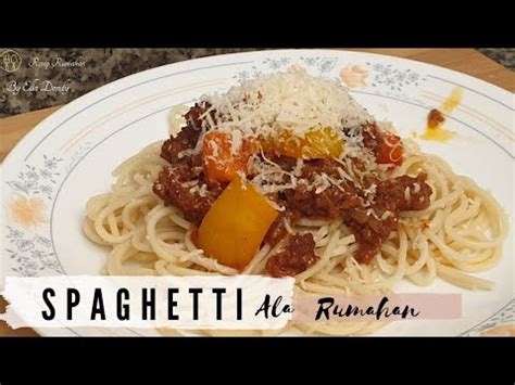 Masuk daging hancur dan tunggu sehingga empuk. Cara Membuat spaghetti sederhana ala Rumahan | Resep ...