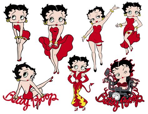 Betty Boop Resin Inserts In Color Betty Boop Inserts Colored Etsy Finland