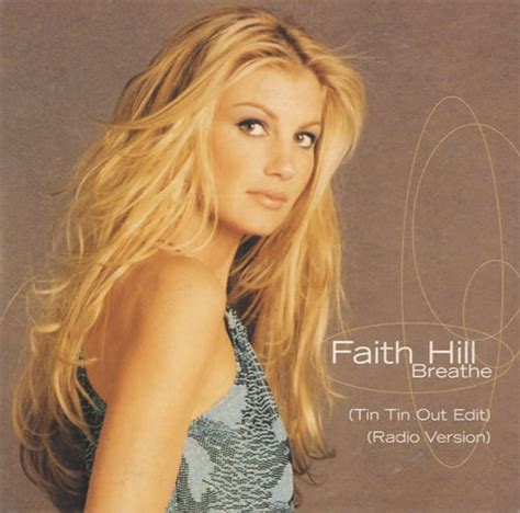 faith hill breathe 2 track picture sleeve uk promo cd r acetate