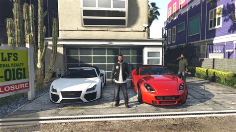 gta 5 franklin and lamar steals luxury sports cars youtube