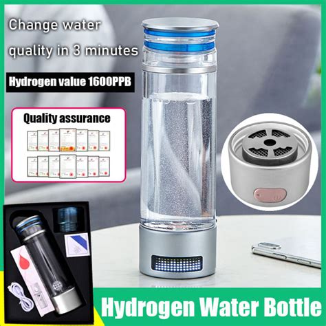 Hydrogen Water Bottle Pem And Spe Technology Hydrogen Value 1600ppb
