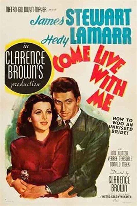 James Stewart And Hedy Lamarr In Come Live With Me 1941 Movie