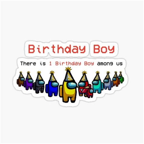 Printable Among Us Birthday Boy Card Paper And Party Supplies Greeting