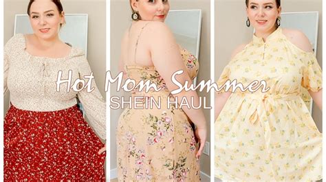 Hot Mom Summer Shein Haul 0xl 1xl Plus Size Try On Youtube
