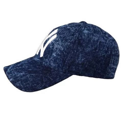 Denim Jeans Tyrant Ny 3d Embroidered Cotton Baseball Denim Caps At Rs