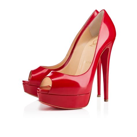 Lady Peep 150mm Rouge De Mars Patent Leather Red Patent Leather Shoes