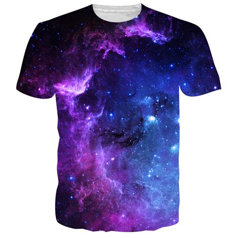 Bfustyle Mens Men T Shirts Tshirt 2017 Fashion Summer Space Galaxy 3d