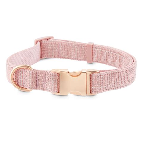 Modern Luxe Collection Pink Tweed Dog Collar Largex Large Cute Dog