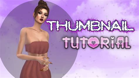 How To Make A Thumbnail With Sims Photoshop Tutorial Youtube
