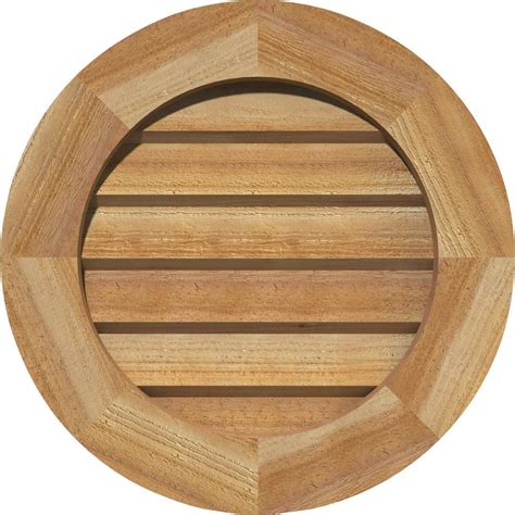 Even with the gable vents open, air continues to enter the soffit vents and to move upward due to the stack effect. Ekena Millwork 29 in. x 29 in. Decorative Round Gable Vent ...