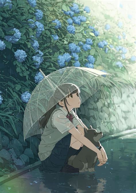 Ramón On Twitter In 2020 Cute Anime Character Girl In Rain Anime