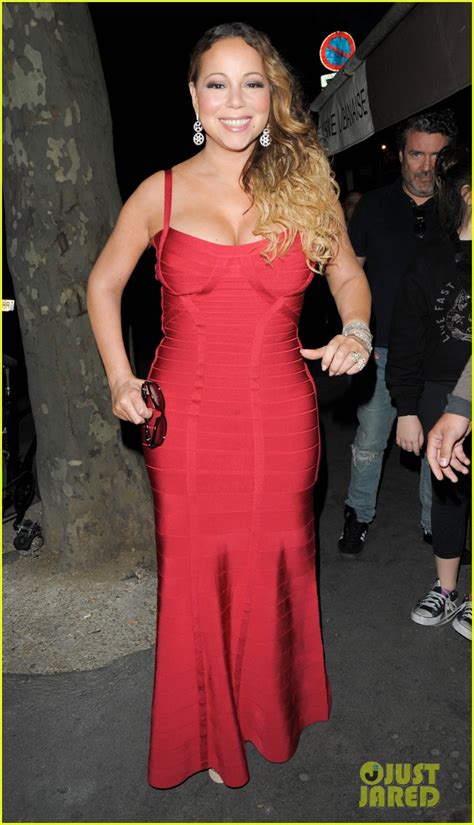 Mariah Carey Displays A Whole Lot Of Leg In This Revealing Dress
